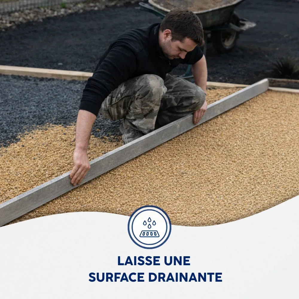 Moquette de pierre sol drainant - usage et pose par Asena