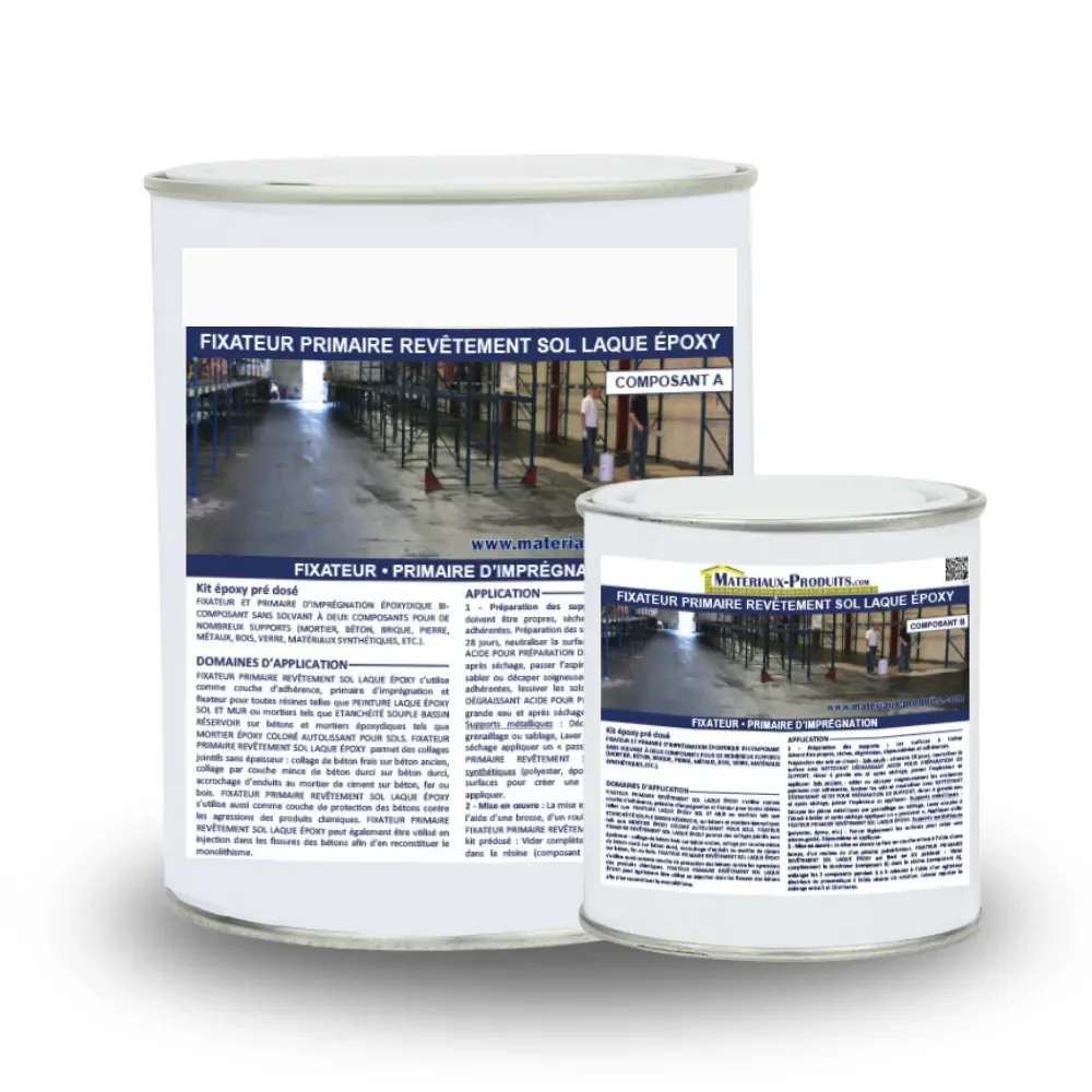 Fixateur primaire revêtement sol laque epoxy pour chantier Asena