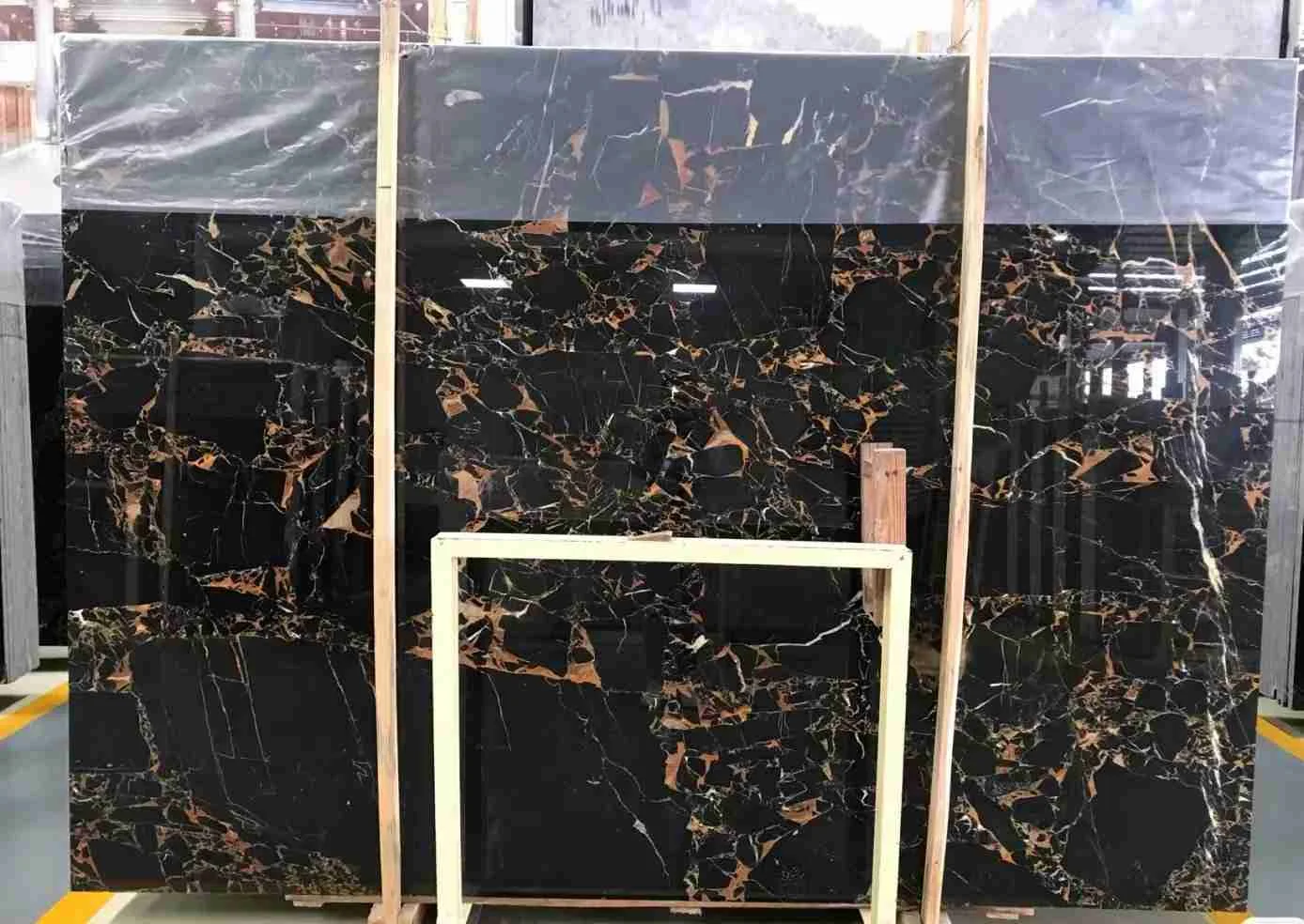 Marbre Athens Portoro Black Nero - usage et pose par Asena