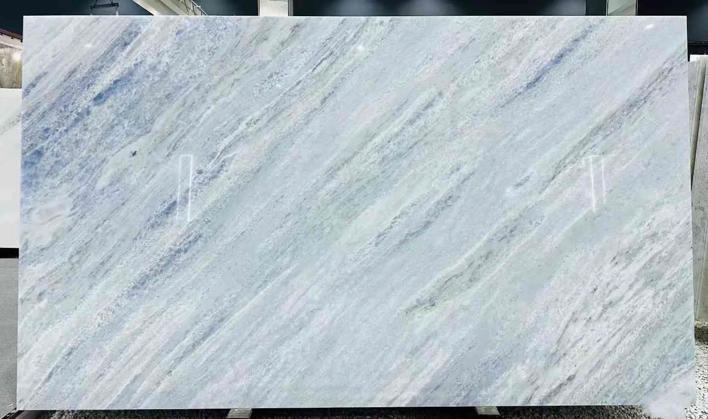 Marbre Blue Celeste - usage et pose par Asena