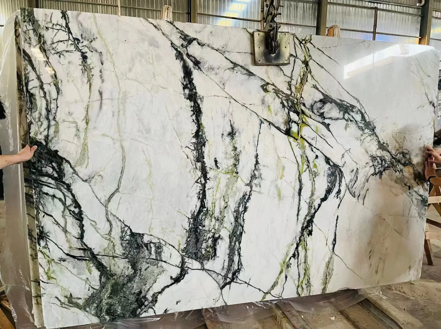 Marbre Chinese Calacatta Green - usage et pose par Asena