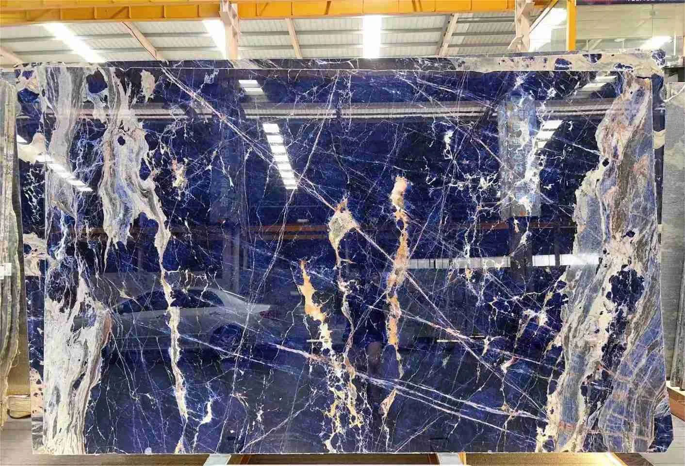 Marbre Cloisonne Blue - usage et pose par Asena