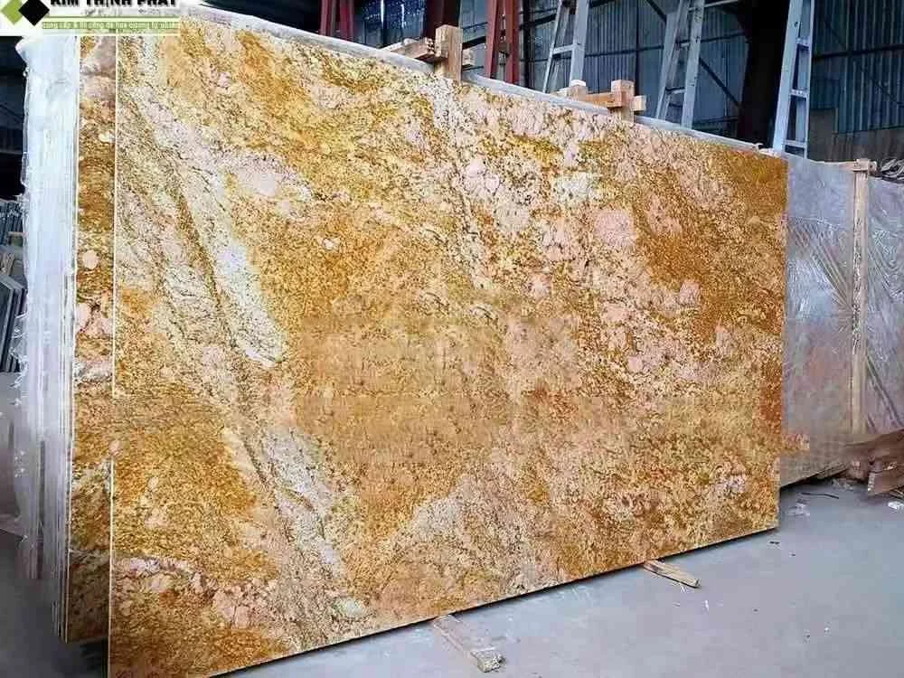 Granit Brazil Imperial Gold - usage et pose par Asena