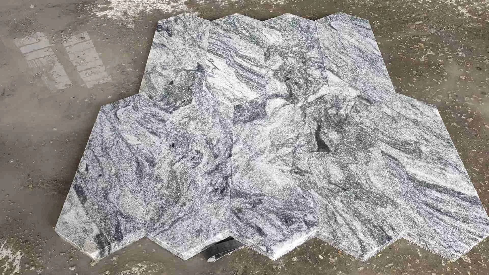 Granit Viscont White - usage et pose par Asena