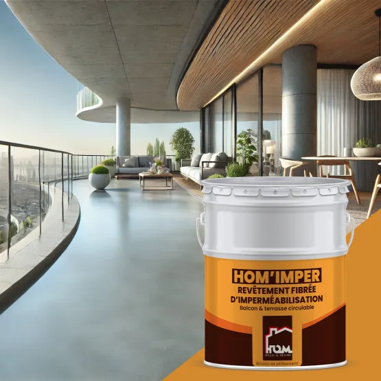 Résine d'imperméabilisation terrasse circulable HOM'IMPER - usage et pose par Asena