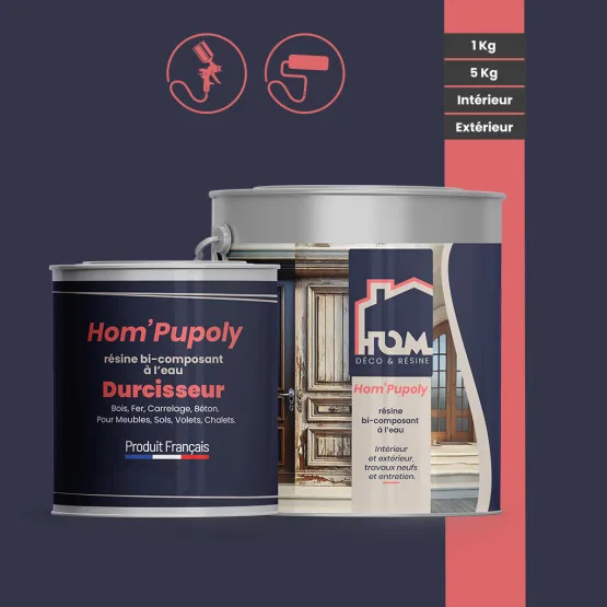 Résine polyurethane 2K polyvalente HOM'PUPOLY - usage et pose par Asena