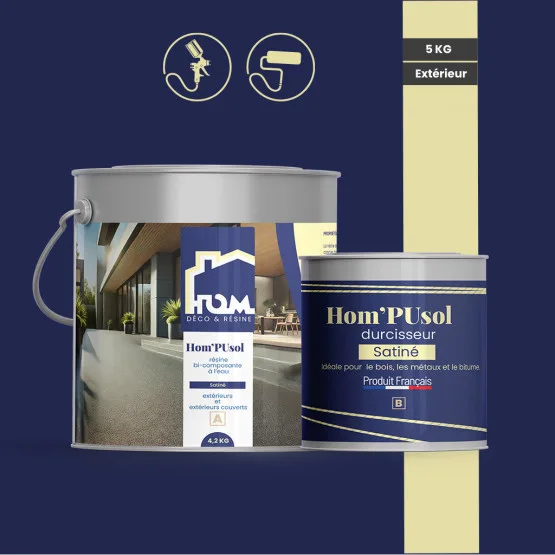 Résine polyurethane hydro sol HOM'PUsol - usage et pose par Asena