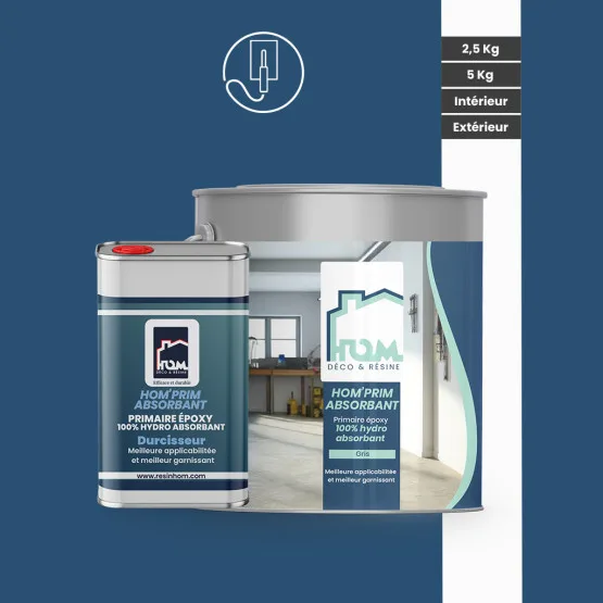 Primaire 100% epoxy hydro absorbant HOM'PRIM - usage et pose par Asena