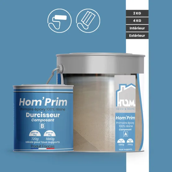 Primaire 100% epoxy surface tolérante HOM'PRIM - usage et pose par Asena