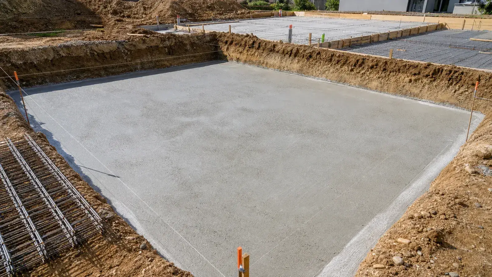 Béton de propreté avant ferraillage à Poitiers