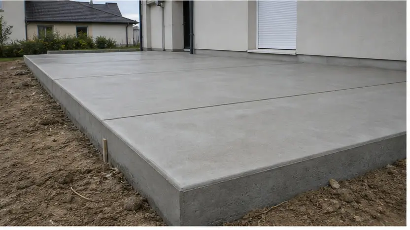 Finition de dallage béton avec joints propres