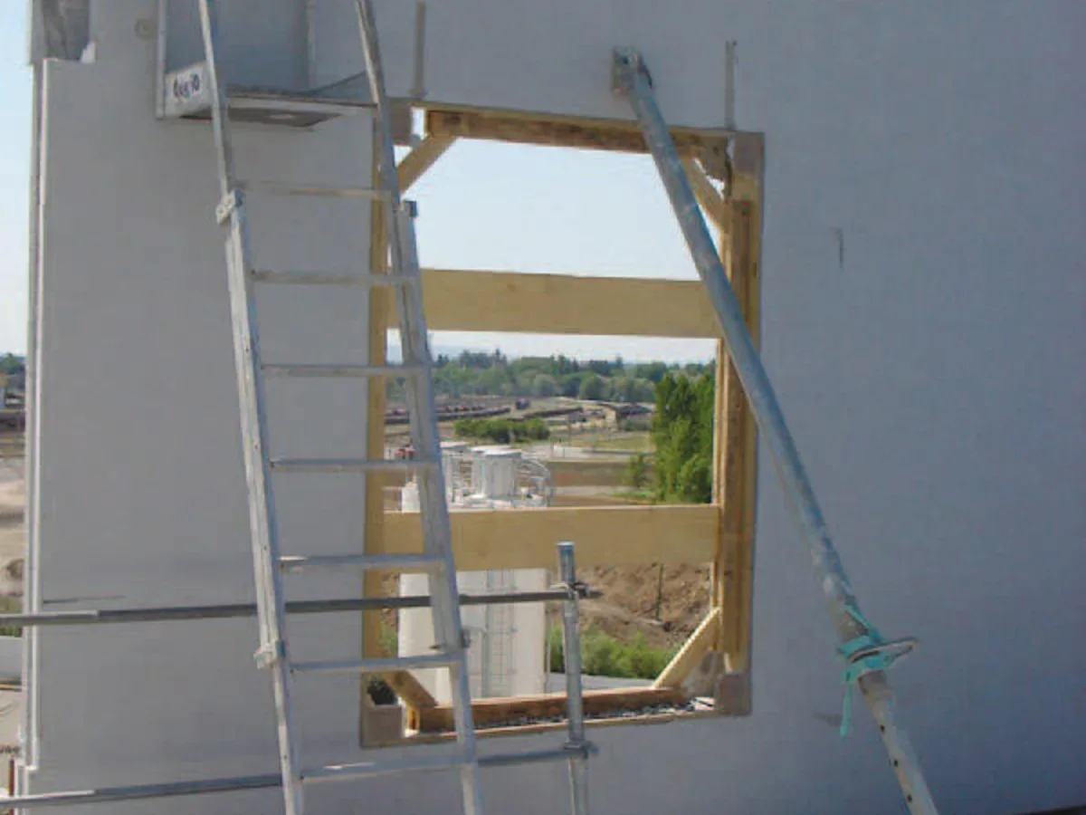 Ouverture de mur en chantier de maçonnerie générale à Poitiers