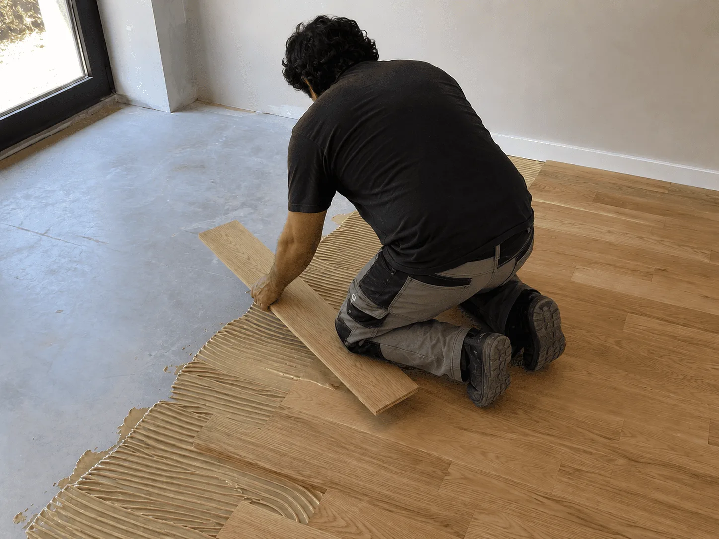 Finitions parquet Parquet posé en rénovation intérieure