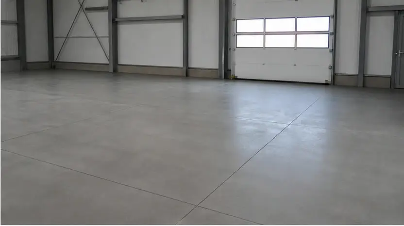 Béton quartzé fini dans un local professionnel pour Sol industriel à Chasseneuil-du-Poitou